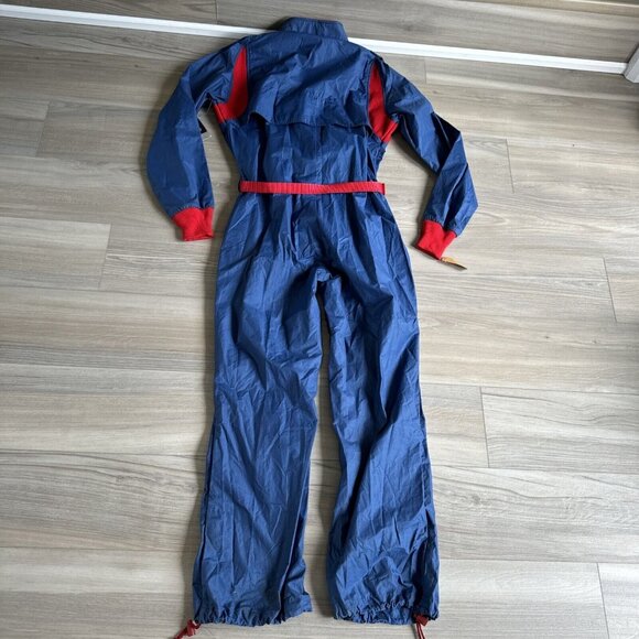 VTG Roffe 360 One Piece Spring Snow Ski Powder Shell Suit Womens M Blue Snowsuit - Picture 14 of 15
